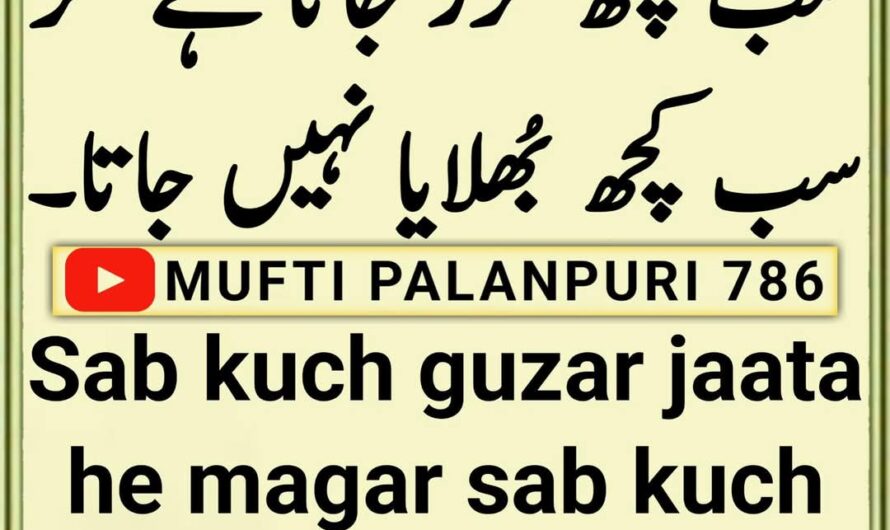 Sab kuch guzar jaata he…