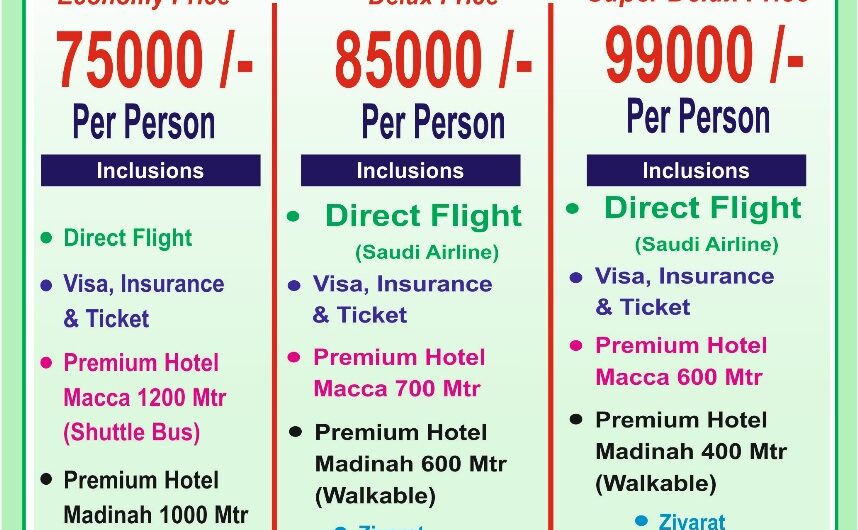 Umrah & Hajj package – Quba travels