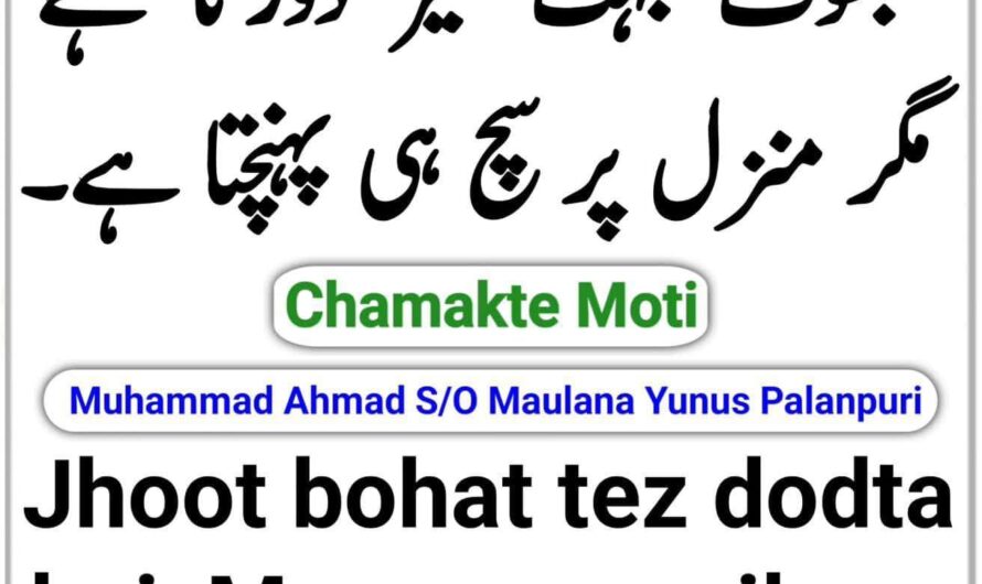 Jhoot bohat tez dodta…